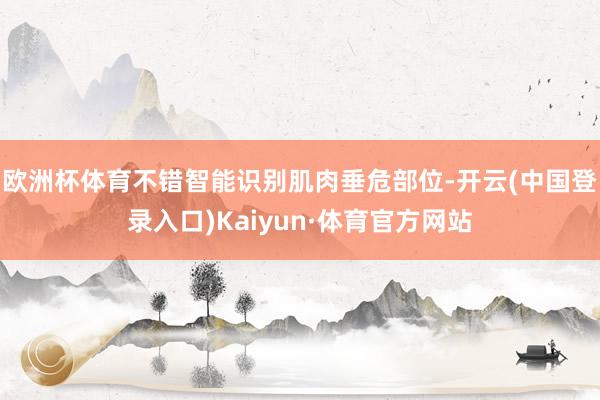 欧洲杯体育不错智能识别肌肉垂危部位-开云(中国登录入口)Kaiyun·体育官方网站