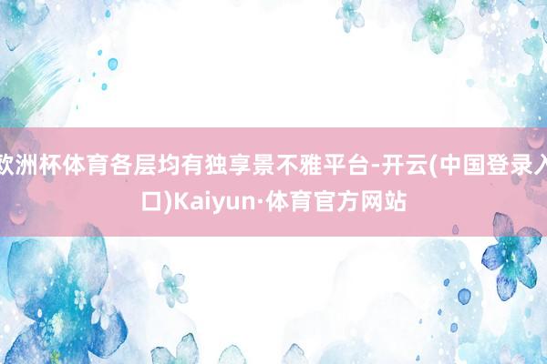 欧洲杯体育各层均有独享景不雅平台-开云(中国登录入口)Kaiyun·体育官方网站