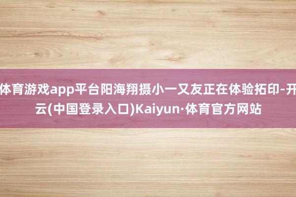 体育游戏app平台阳海翔摄小一又友正在体验拓印-开云(中国登录入口)Kaiyun·体育官方网站