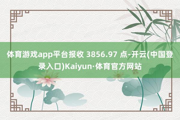 体育游戏app平台报收 3856.97 点-开云(中国登录入口)Kaiyun·体育官方网站