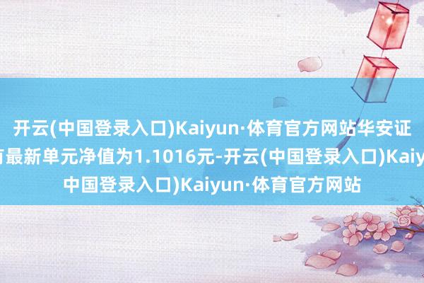开云(中国登录入口)Kaiyun·体育官方网站华安证券合赢九个月抓有最新单元净值为1.1016元-开云(中国登录入口)Kaiyun·体育官方网站