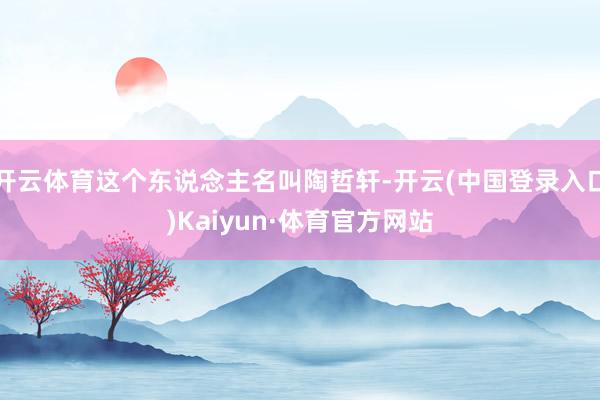 开云体育这个东说念主名叫陶哲轩-开云(中国登录入口)Kaiyun·体育官方网站